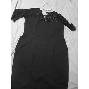 Black cocktail dress